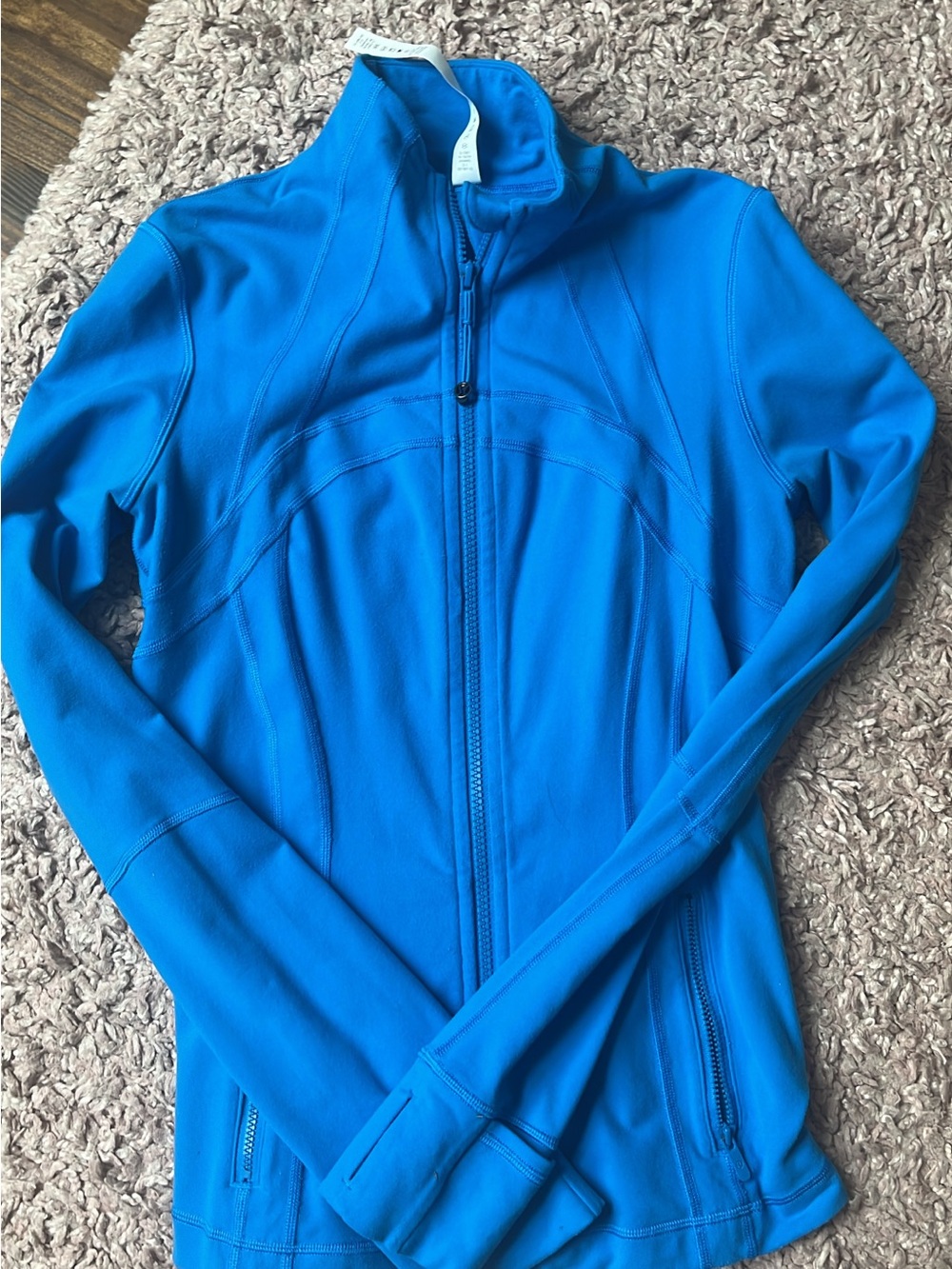Womens Blue Full-Zip Active Jacket